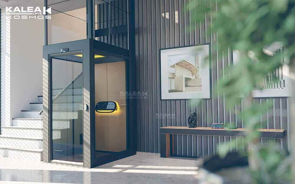 KALEA X SERIES ลิฟต์ที่มาพร้อมปล่องกระจก รอบแบบพาโนรามา สีของปล่องลิฟต์มีให้เลือกทั้งแบบสีพรีเมี่ยม