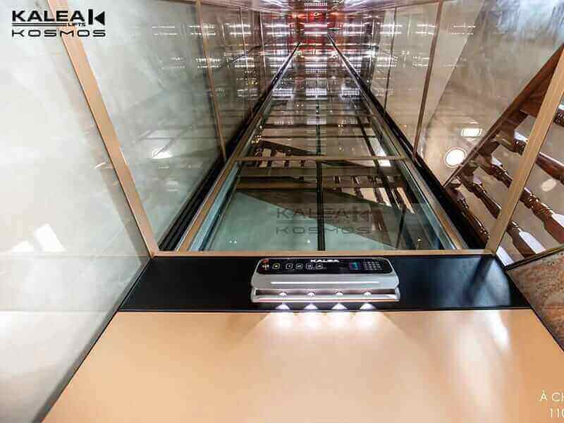 Kalea Home lift Kosmos Champagne stairs 2