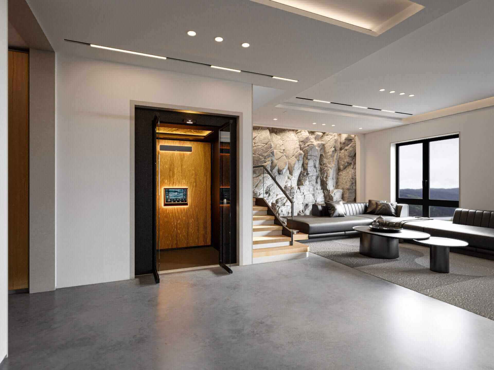 ANTERA Lift Z70 ลิฟท์กระจกรอบด้าน ลิฟท์บ้าน ลิฟต์บ้านสุดเก๋