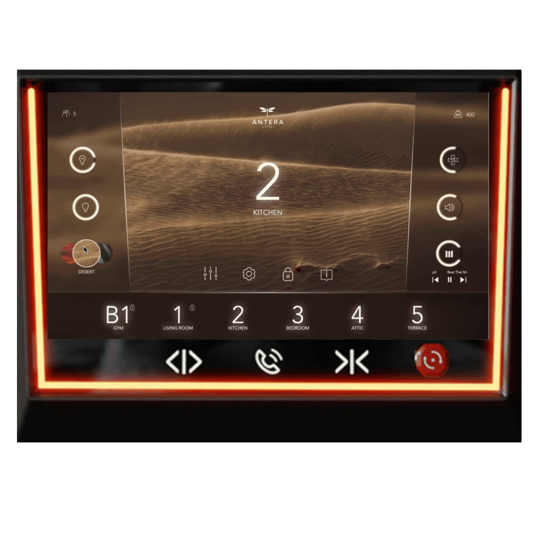 ลิฟท์บ้าน แผงควบคุมของ Antera สุดหรุ Luxury Control Panels