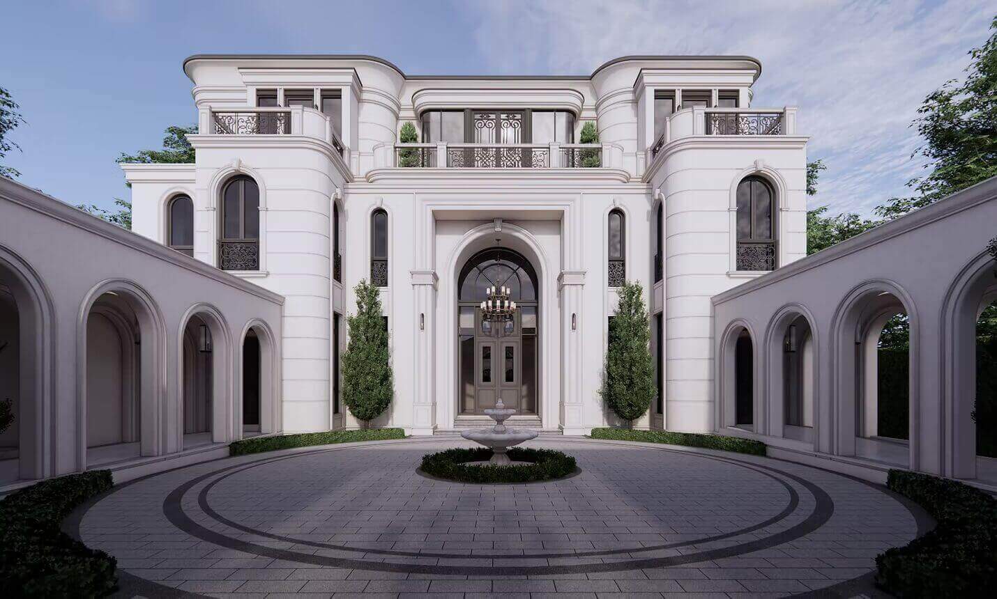 Infinite I.A – CHÂTEAU BLANC RESIDENCE บ้านหรูสไตล์ร่วมสมัยโดยบริษัทสถาปนิกชั้นนำ