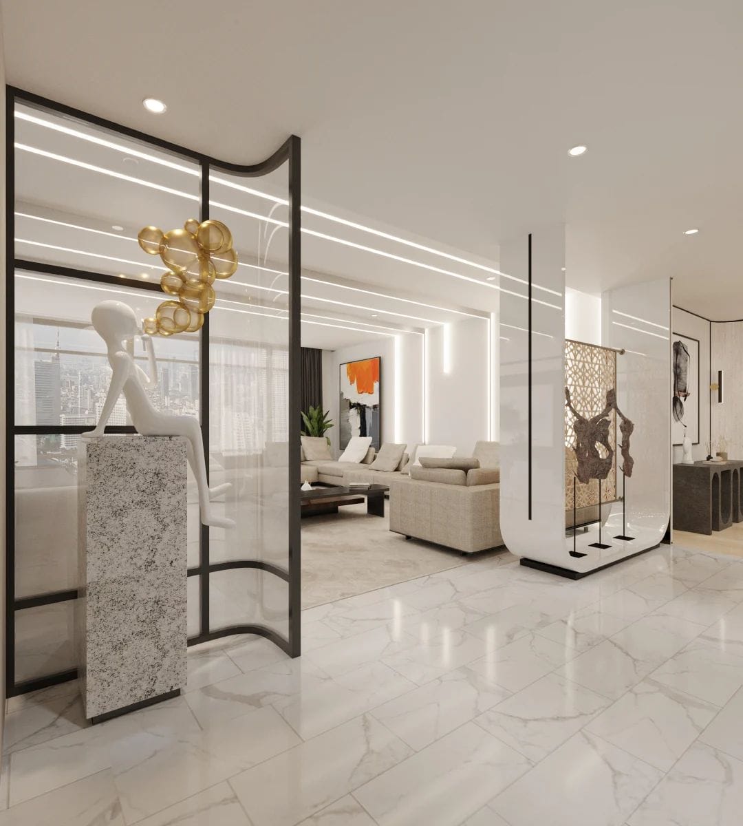 ตัวอย่างออกแบบภายในCondominium
